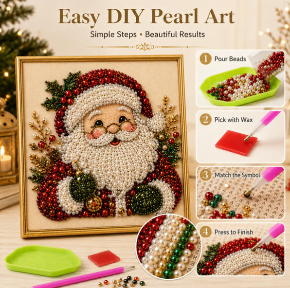 Art Craft Gifts For Adults - Kerst Parel Diamant Schilderkunst Set Met