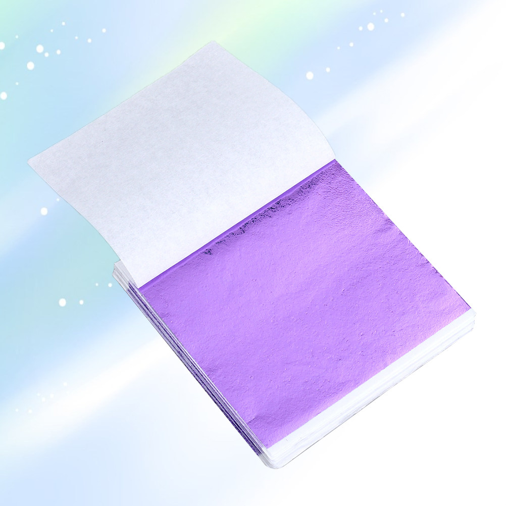 Art Craft With Paper - 50 Stuks 8x8.5cm Bladgoud Vellen Imitatie