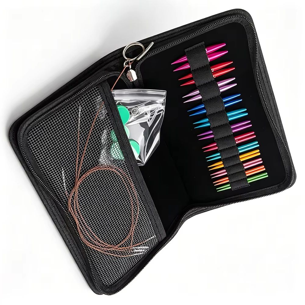 Knitting Needle Circular - 12 paar verwisselbare circulaire naaldenset mini