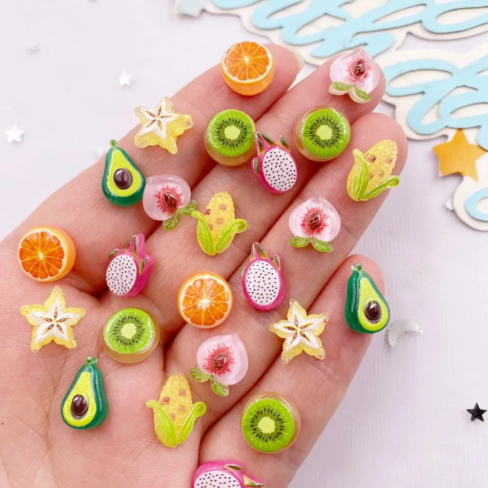 Art Craft Vegetables - 50PCS Hars Leuke Mini Kleurrijke Avocado
