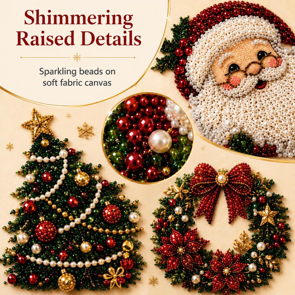 Kerstmis Kerstman Parel Kunst  - Art Craft Gifts For Adults recensie en prijs
