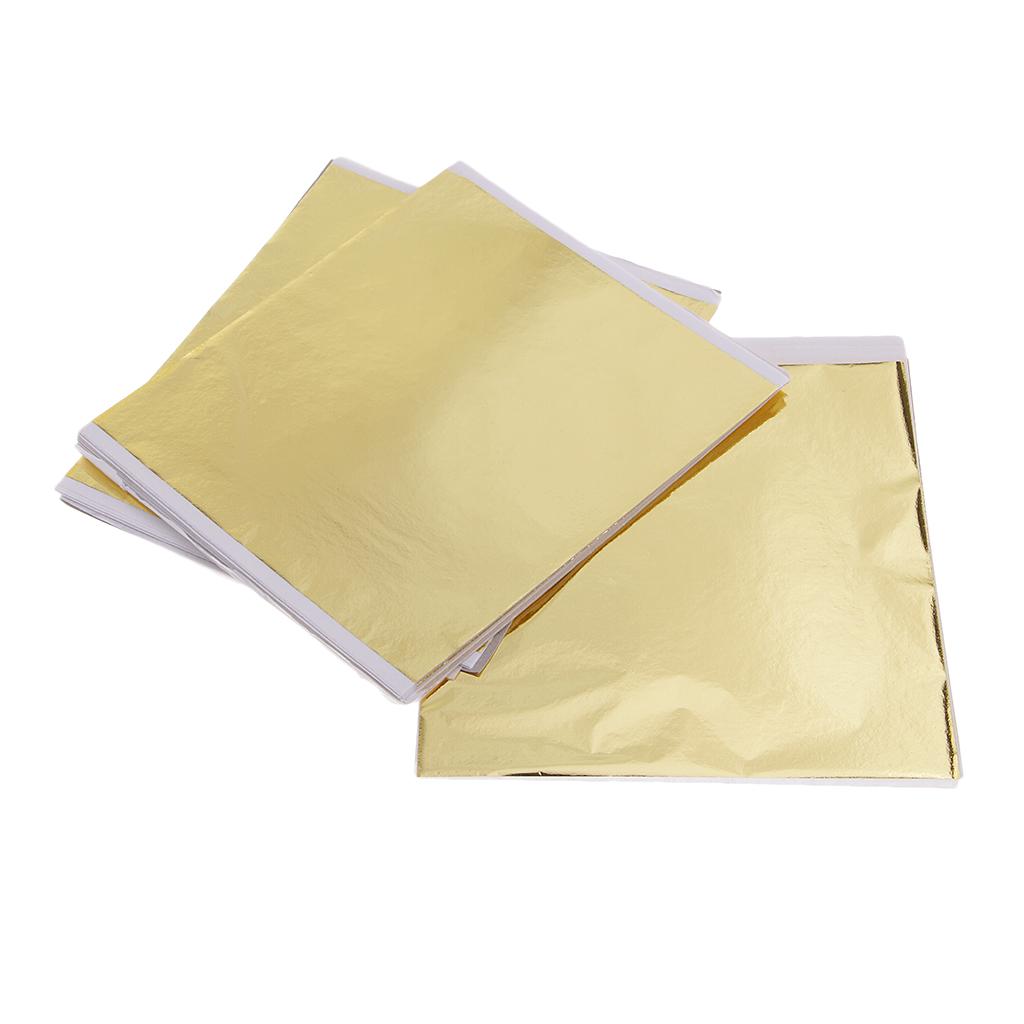 100x 14cm bladgoud vellen verg - Art Craft With Paper recensie en prijs