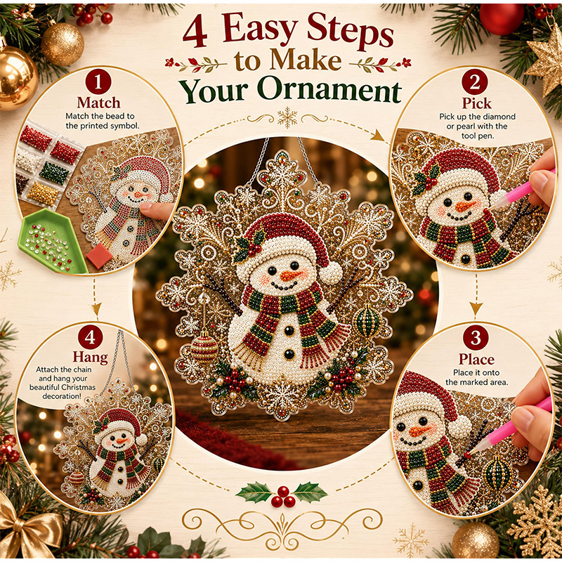 DIY Kerst Parel Diamant Schild - Craft Art Set recensie en prijs