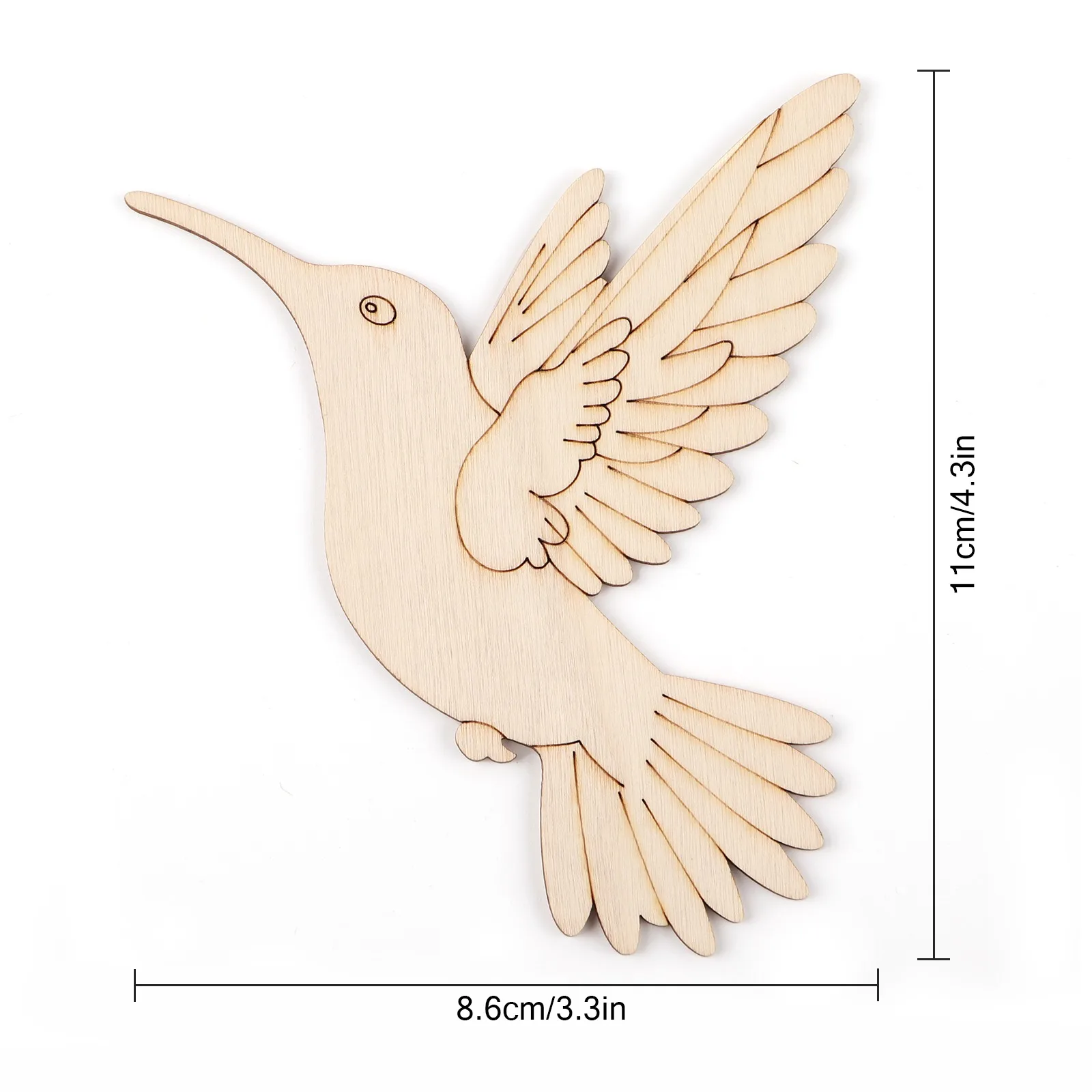10 stuks onafgewerkte houten d - Craft Art Set recensie en prijs