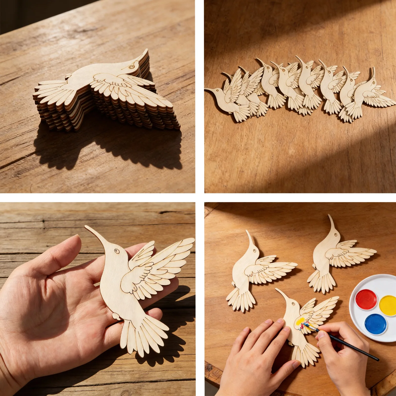 10 stuks onafgewerkte houten d - Craft Art Set recensie en prijs