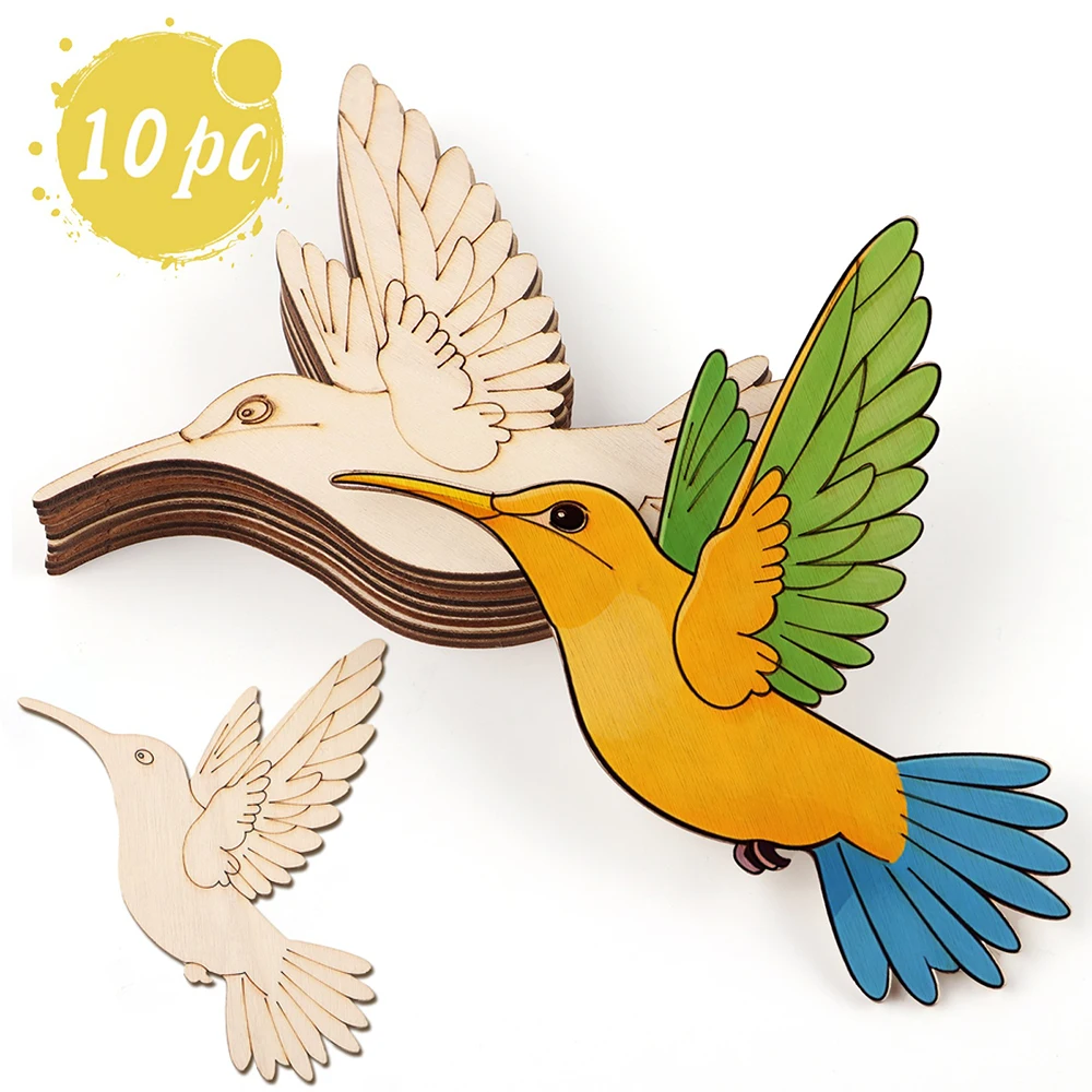 10 stuks onafgewerkte houten d - Craft Art Set recensie en prijs