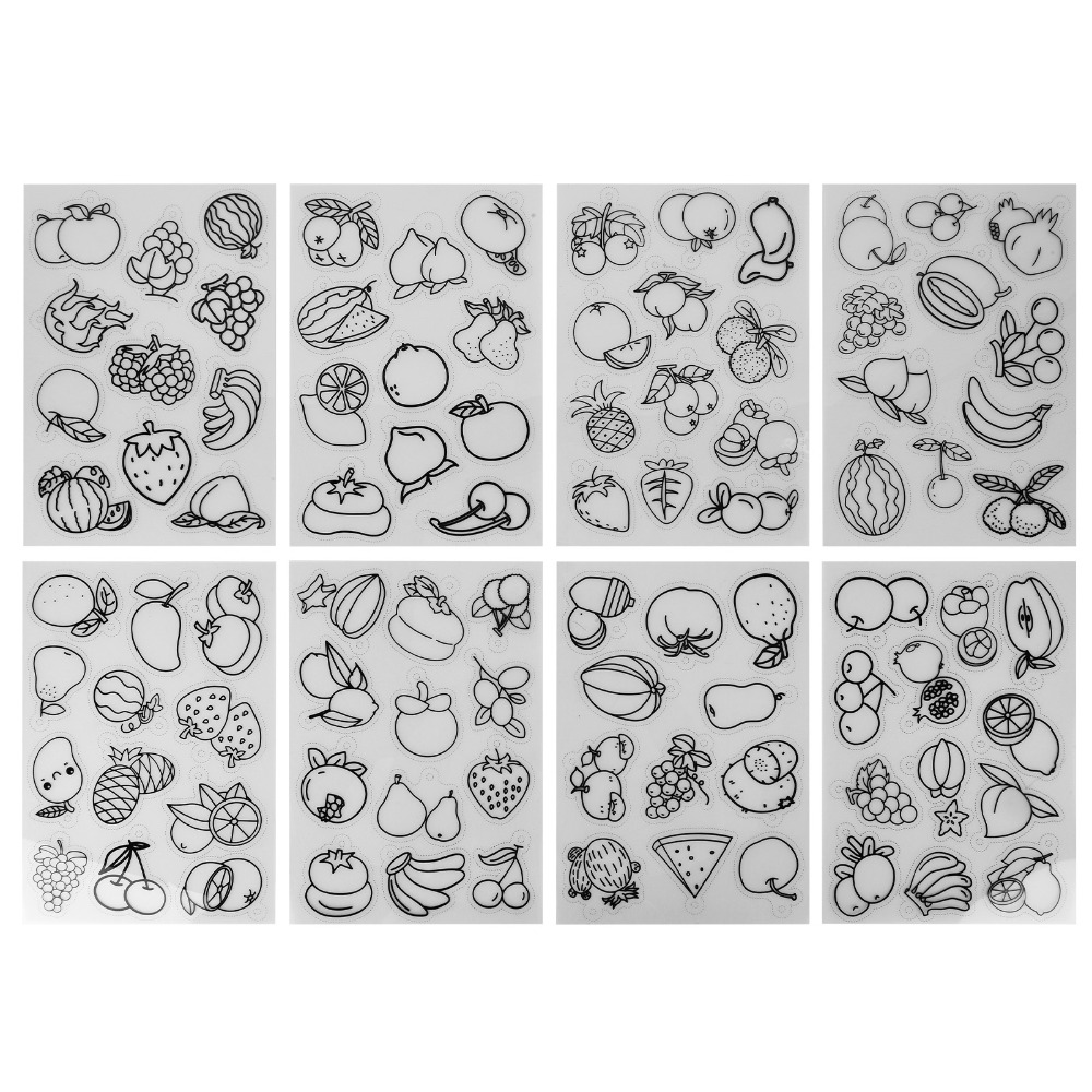 8 stuks Fruit Groente Patroon  - Art Craft Vegetables recensie en prijs