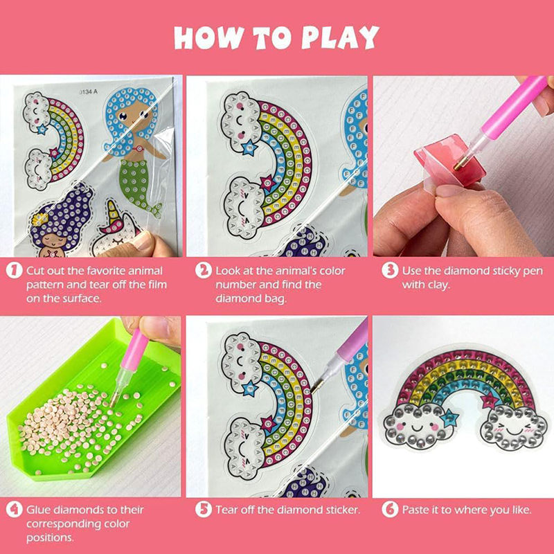 Maak Diamanten Stickers Kids 5 - Art Craft Ideas For Kids recensie en prijs
