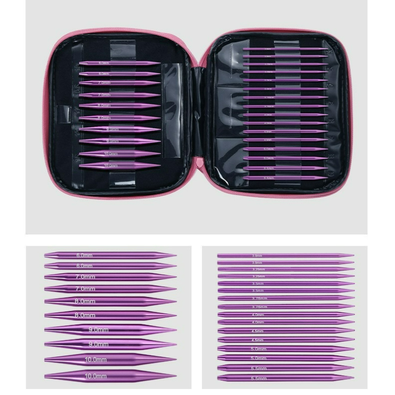 13 sets 3,0-10,0 mm paarse cir - Knitting Needle Circular recensie en prijs