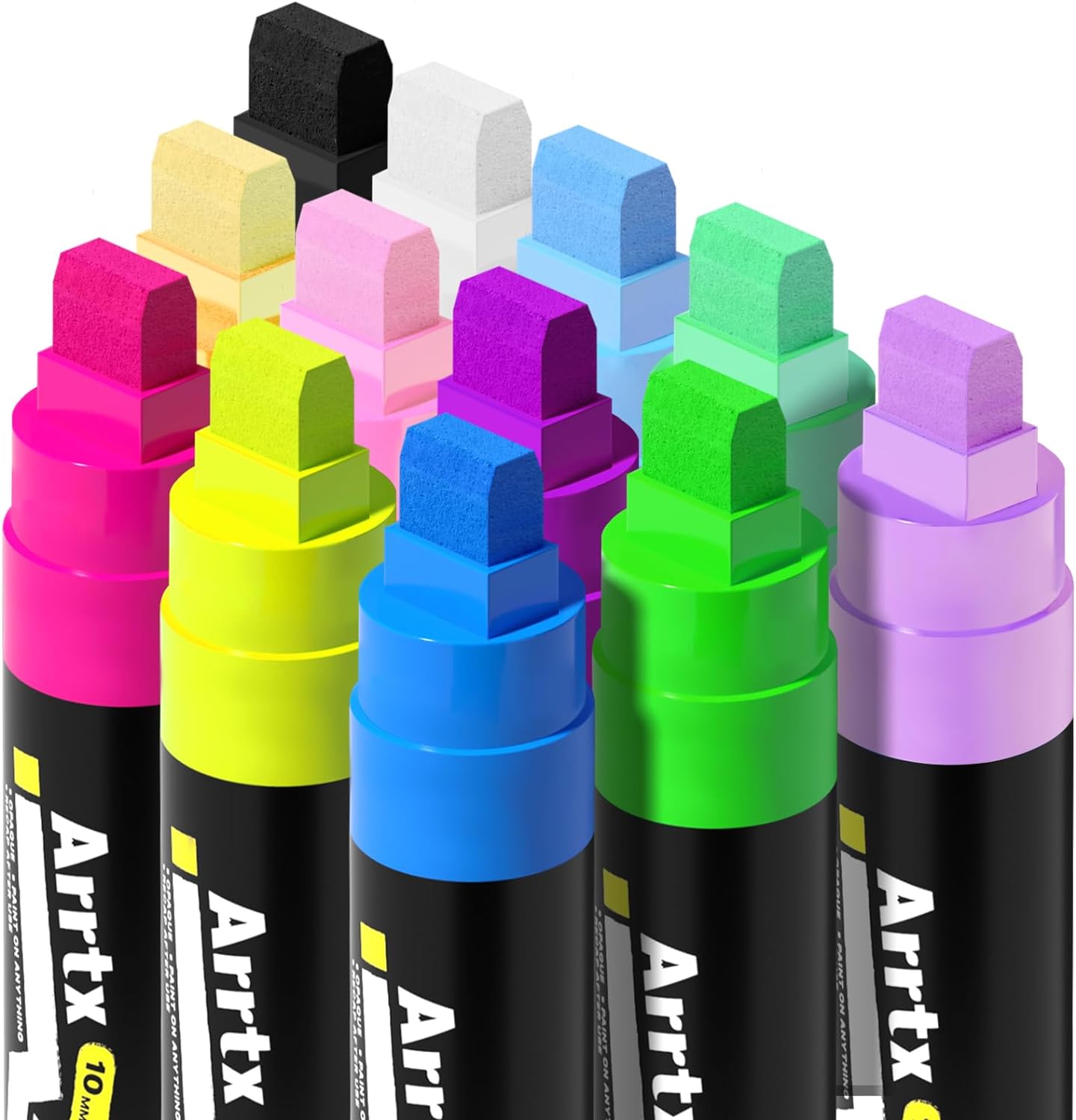 x acrylverfmarker, jumbo-marke - Art Craft Jumbo recensie en prijs