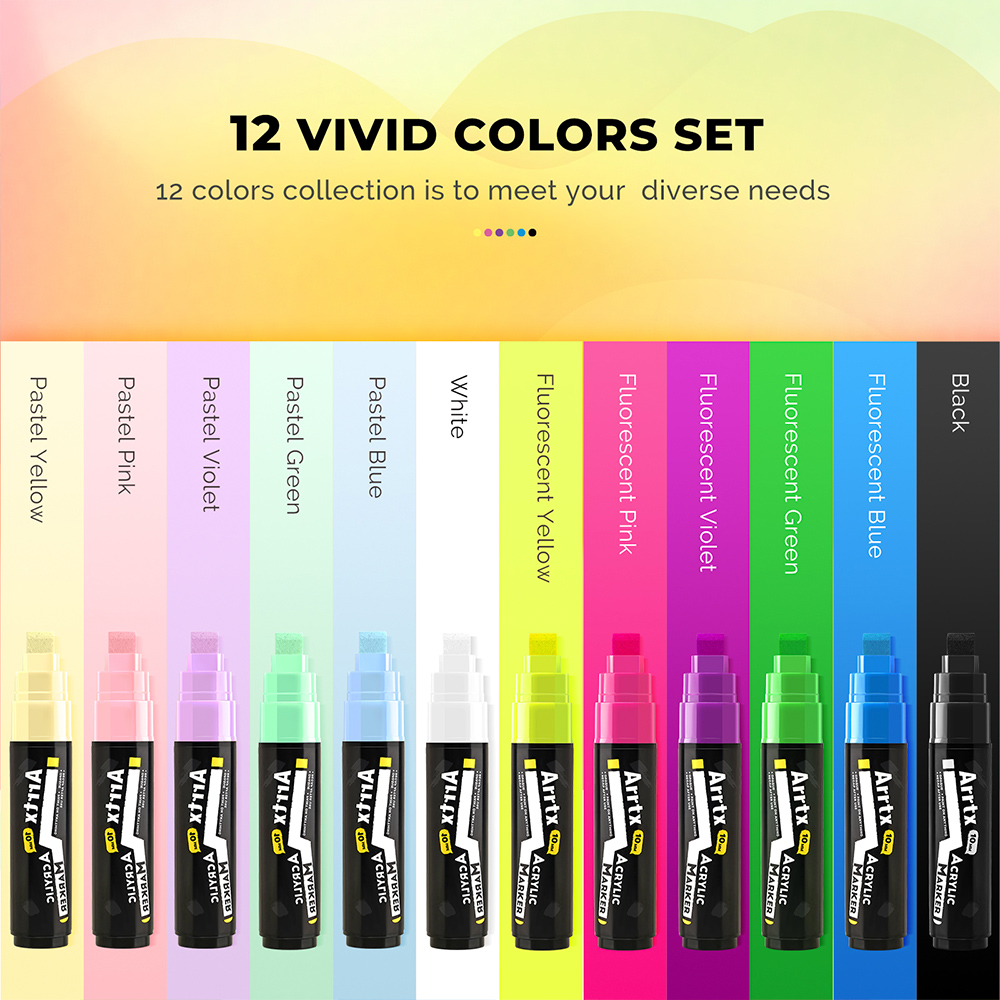 x acrylverfmarker, jumbo-marke - Art Craft Jumbo recensie en prijs